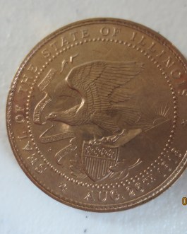 BU Commemorative 1818-1968 Bronze State Illinois Sesquicentennial medal 2