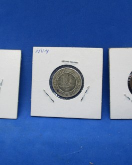 Lot 3 Vintage Belgium coins 1895 5 centimes1902 two centimes & 1862 10 centimes