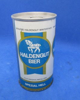 HALDENGUT BIER Straight Steel Beer can from SWITZERLAND (35cl) Empty