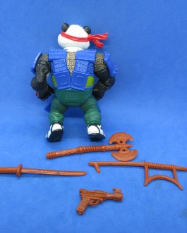 Panda Khan 100% Complete Teenage Mutant Ninja Turtles 1990 Playmates Figure