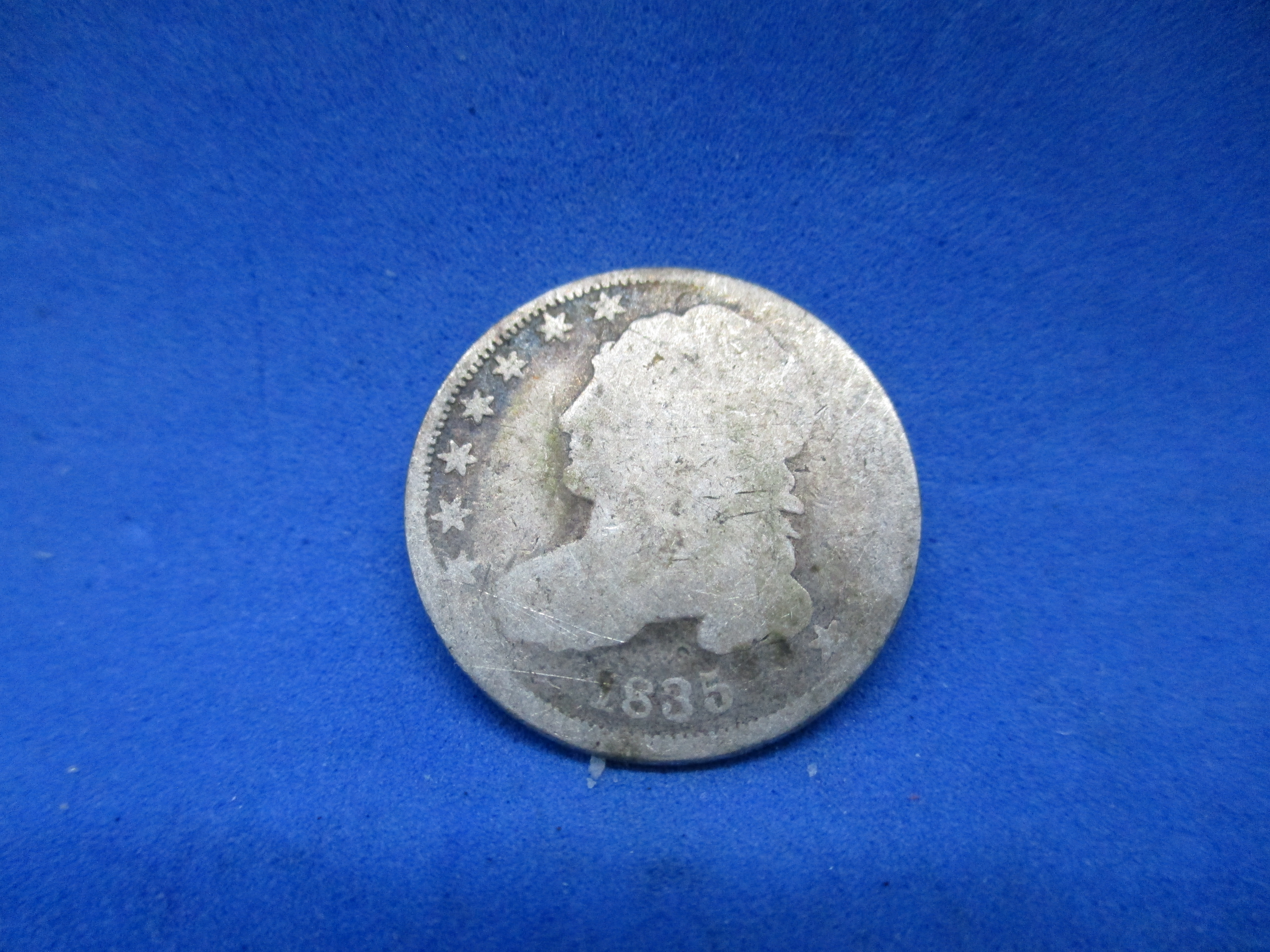 1835 Capped Bust Dime AG nice type coin