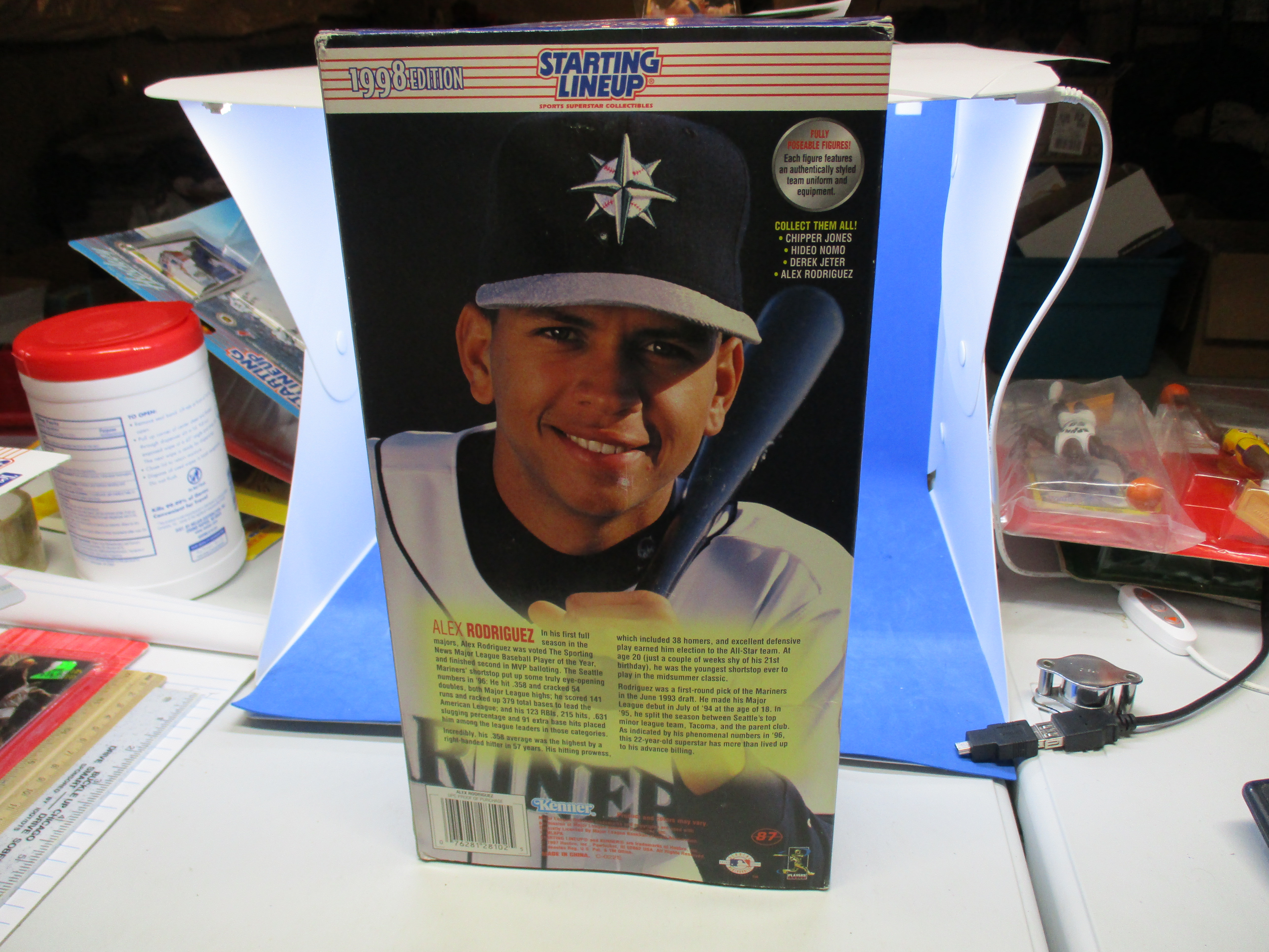 1998 Starting Lineup Seattle Mariners 12″ Alex Rodriguez Action Figure Doll Nice b