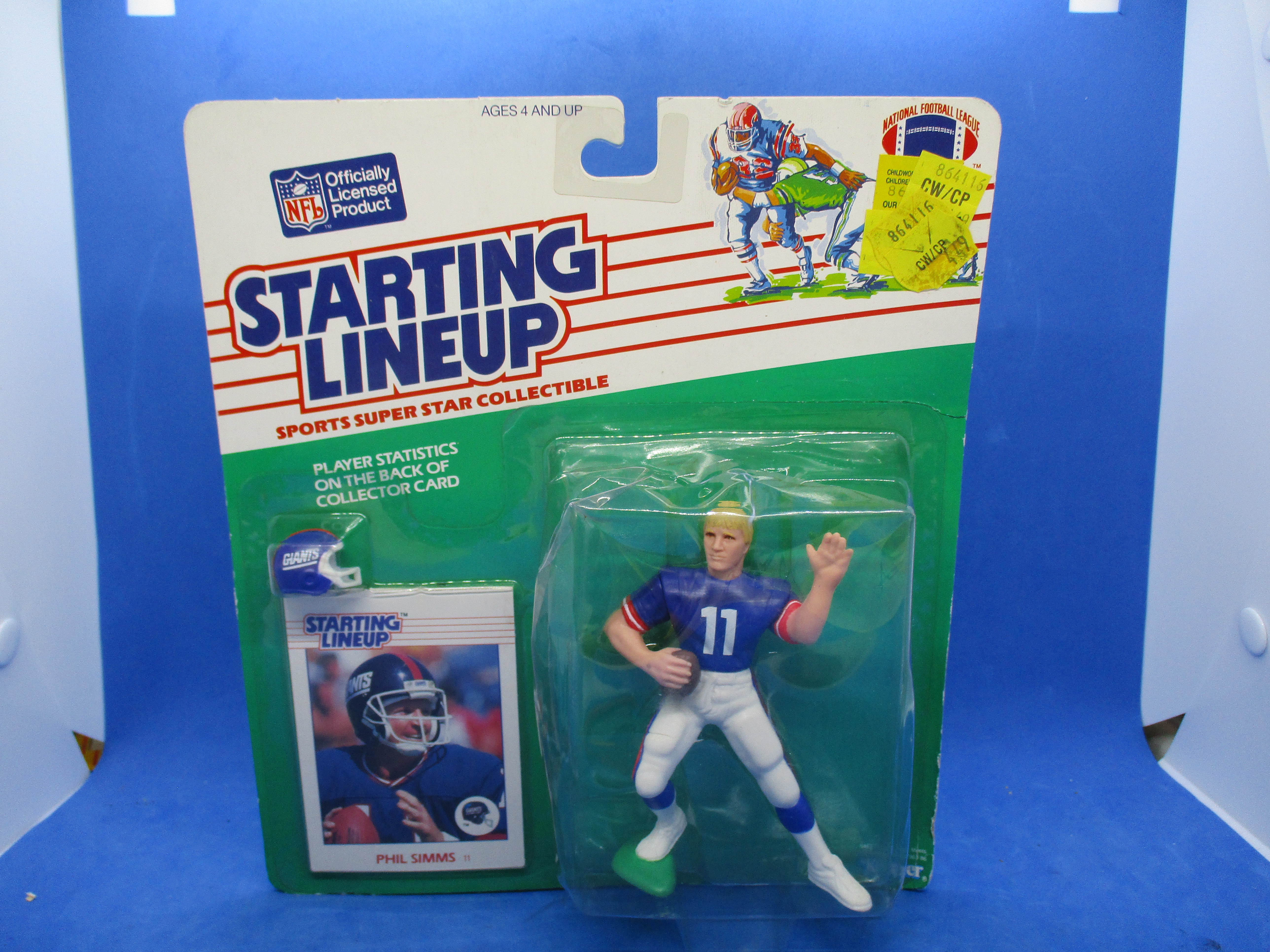 1989 PHIL SIMMS New York NY Giants #11 Rookie Starting Lineup HTF